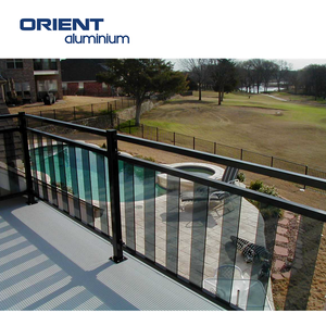 Ngoài trời Kính mờ hàng rào bảng điều khiển ban công bên ngoài hồ bơi màu kính nhiều lớp nhôm giá hàng rào hồ sơ - Product Image 4