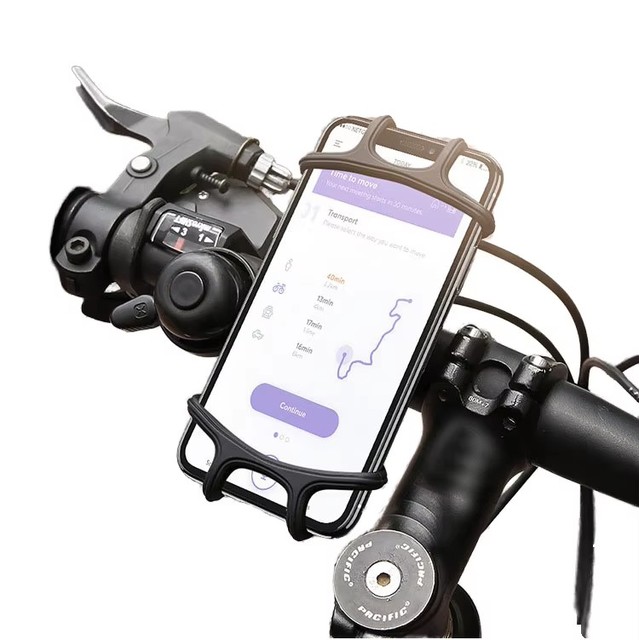 Hot Sale High Quality Universal Flexible 360 Rotatable Silicone Bicycle Bike Motorcycle Biking Mobile Phone Holder for Riding