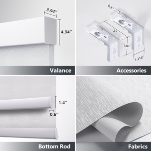 Persianas Enrollables para Oficina ZSTARR, Cortina Filtrante <span class=keywords><strong>de</strong></span> Luz para Ventana, para Espacio <span class=keywords><strong>de</strong></span> Trabajo - Product Image 3