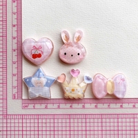 Breloques en résine lapin à dos plat, cabochons pour slime, bricolage, décoration de téléphone portable, artisanat capillaire pour enfants