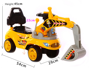 รถขาไถพลาสติกเด็ก,รถเลื่อนรถประตูออกของเล่นรถขุดรถ - Product Image 3