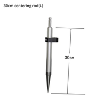 Pôle de prisme portable en aluminium de 10-120 cm avec filetage 5/8 x 11, instrument métallique pour repérage