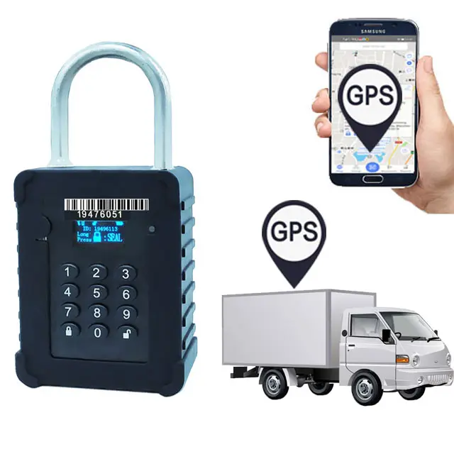 Fabriek Afstandsbediening 10000Mah Smart Lock Voor Gps Tracking Monitoring Locatie IP67 Waterdichte Elektrische Deurslot