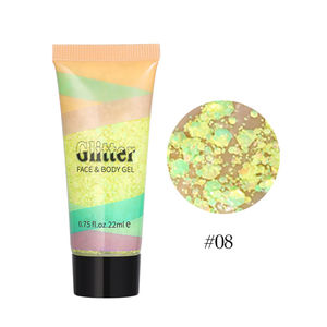 Coloré liquide paillettes Gel fard à paupières visage cheveux paillettes Performance Club scène maquillage paillettes - Product Image 4