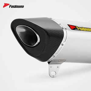 Sistema <span class=keywords><strong>de</strong></span> <span class=keywords><strong>Escape</strong></span> para Motocicleta Forsound, <span class=keywords><strong>Precio</strong></span> <span class=keywords><strong>de</strong></span> Fábrica al por Mayor, Silenciador <span class=keywords><strong>de</strong></span> Fibra <span class=keywords><strong>de</strong></span> Carbono <span class=keywords><strong>de</strong></span> Doble Salida para Scooter C400x, Estilo <span class=keywords><strong>Akrapovic</strong></span> - Product Image 3