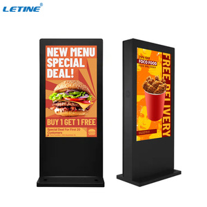 Kiosco de señalización <span class=keywords><strong>digital</strong></span> para exteriores, pantalla de publicidad LCD, tótem de quiosco impermeable IP65 para tienda, metro, aeropuerto, estación de autobuses - Product Image 4