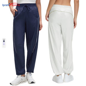<span class=keywords><strong>Pantalones</strong></span> Deportivos IPRETTYSPORTS Ligeros, Transpirables y de Secado Rápido, con Cordón Ajustable en la Cintura, Bolsillos con Cremallera, para Gimnasio y Fitness, para <span class=keywords><strong>Mujer</strong></span> - Product Image 1