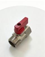Vanne à boisseau sphérique mini en laiton DD1024 DN15 à poignée courte, joint PTFE, contrôle d'eau BSP, 10 bars, OEM