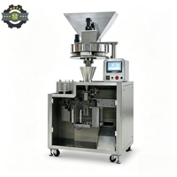 Voorgevormde houten zakjesvulmachine voor korrelvormige producten zoals pinda's, koffiebonen, snoep, pistache, cashewnoten, gemengde noten, gedroogd fruit, hoge nauwkeurigheid
