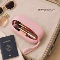 Pochette cosmétique en silicone avec fermeture éclair, organiseur de maquillage portable, étui de rangement de voyage, pochette étanche, vente en gros OEM ODM directe