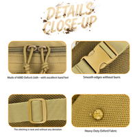 Sac banane tactique unisexe personnalisé, étanche avec fermeture éclair, protection EDC pour la randonnée, la chasse, la course à pied, la remise en forme - Vente en gros