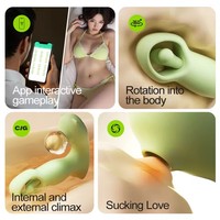 Culotte vibrante en silicone à rotation contrôlée par application, vibromasseur discret à succion, jouets sexuels pour femmes, vibrateurs pour adultes