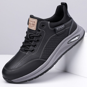 โคอินากรองเท้าผ้าใบหนังลำลองสำหรับบุรุษส้นเตี้ยระบายอากาศได้ดีรองเท้ากีฬาสำหรับสำนักงานขนาด 2 - Product Image 1