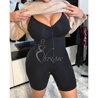Vêtements de corps complets sans couture avec fermeture éclair sur le devant Vêtements de corps complets Fajas Colombianas Femmes Vêtements de corps complets Shaper Compression Fesses