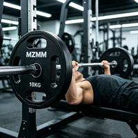 Disque de poids pour haltères de gym noir à quatre trous en acier et caoutchouc, réglable, écologique, à faible bruit, pour la protection des sols, usage commercial
