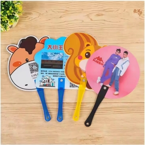 Custom Logo Printing Advertising Plastic Business Gift <b>Hand</b> <b>Fans</b> - Product Image 5