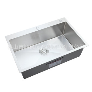อ่างล้างจานสแตนเลส 7548 แบบฝังใต้เคาน์เตอร์ อ่างเดี่ยว ผิวปัดเงา ทำความสะอาดง่าย - Product Image 5