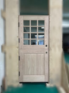 <span class=keywords><strong>Puerta</strong></span> <span class=keywords><strong>exterior</strong></span> <span class=keywords><strong>holandesa</strong></span> de madera maciza de diseño moderno personalizada con paneles de vidrio, <span class=keywords><strong>puerta</strong></span> doble de entrada frontal con acabado de pino y roble de caoba - Product Image 3