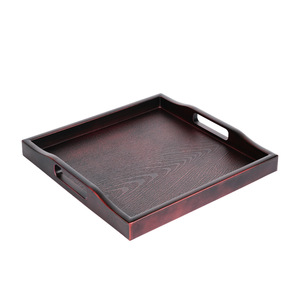 Chinese Style Rectangular <b>Tea</b> <b>Tray</b> Imitation Wood Plastic Serving <b>Tray</b> For Home <b>Tea</b> Coffee Use - Product Image 5