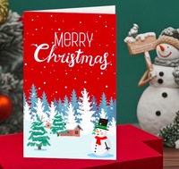 Cartes de vœux de Noël élégantes en papier artistique, avec messages écrits à la main, en stock, cartes cadeaux en gros pour les cadeaux de Noël