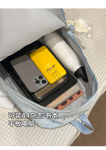New junior high <b>school</b> girl commuting suitable primary student L capacity niche design advanced use double-shoulder bag <b>Backpack</b> - Product Image 6