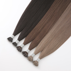 Extensions capillaires européennes vierges doublement étirées en gros, alignées sur les cuticules, pré-collées, à anneaux nano - Product Image 5