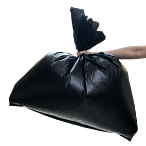 Mini sac poubelle noir en PE pour bureau, supermarché et rangement de t-shirts, usage domestique, avec soufflet latéral pour ramassage de déjections de chat et de chien - Product Image 1