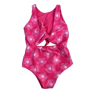 Traje de Baño Reversible para Niñas Pequeñas, Estilo Occidental, Marca DH OEM, para la Playa, Cintura Alta, 100% Poliéster - Product Image 3