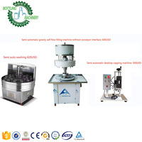 Machine de remplissage rotative semi-automatique à 12 buses pour bouteilles de whisky en PET/plastique