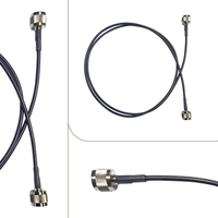 Câble coaxial RF personnalisé Kontec CC avec prise droite BNC 20cm PVC Jacket RG58 Male Video Security Camera Antennes