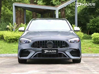 Nouveau kit carrosserie complet Pharri pour Mercedes Classe C W205 2015-2021, mise à niveau 2022+ W206 C63 AMG, capot, ailes, phares, pare-chocs, garantie 1 an