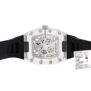 Reloj de Cuarzo K9 Transparente Personalizado, Correa de Fluororubber, Esfera Hueca Resistente al Agua 3ATM OEM - Product Image 3