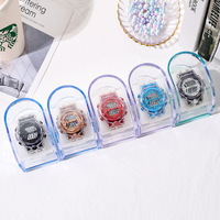 Montres pour étudiantes, édition coréenne, simples, étanches, lumineuses, numériques, sportives, tendance, en silicone, pour les élèves du collège