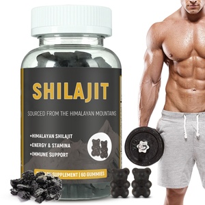 Gummies de Shilajit Bio de l'Himalaya Chinaherbs – Bonbons de Shilajit Pur de l'Himalaya Végétaliens pour l'Énergie Masculine - Product Image 1