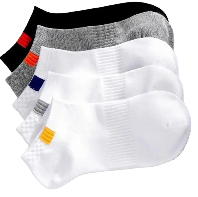 Chaussettes courtes d'été en coton pour homme Chaussettes bateau respirantes pour homme Chaussettes confortables et décontractées