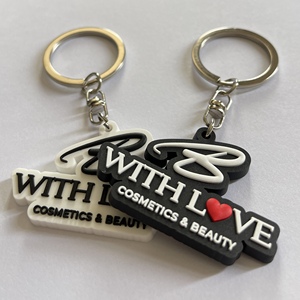 नाम लोगो चाबी का गुच्छा कुंजी अंगूठी के साथ अनुकूलित चरित्र चाबी का गुच्छा 3 डी लोगो पीवीसी कस्टम कार चाबी का गुच्छा - Product Image 5