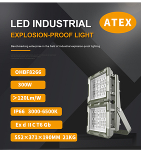 Projecteur LED antidéflagrant industriel ATEX 240w 300w 400w pour l'éclairage des stations-service - Product Image 2