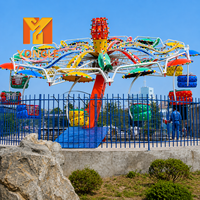 Manège Paratrooper Double Flying Twister, jeu de parc d'attractions palpitant, attractions de fête foraine, à vendre