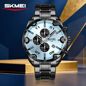 Montre-bracelet en gros, nouveau design, montres pour hommes, logo personnalisé OEM, étanche 3 ATM, grand cadran, chronographe, montre à quartz personnalisée - Product Image 2