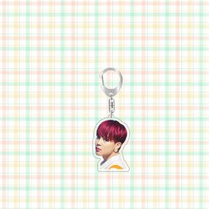 KPOP Idol Bangtan garçons JUNGKOOK V <span class=keywords><strong>JIMIN</strong></span> JIN SUGA RM beurre porte-clés en plastique porte-clés acrylique - Product Image 5