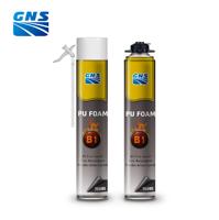 Mousse PU ignifuge GNS B1, mousse polyuréthane ignifuge de qualité B1 pour l'étanchéité et l'isolation incendie des bâtiments