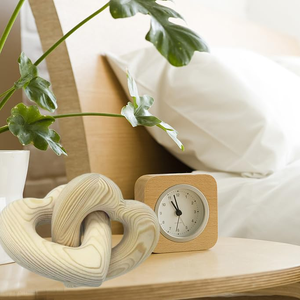 Noeud de décor de <span class=keywords><strong>coeur</strong></span> <span class=keywords><strong>en</strong></span> <span class=keywords><strong>bois</strong></span> sculpté à la main naturel décoration de maison créative pour la ferme maman et couple cadeau de nouveauté - Product Image 4