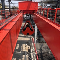 Grue à pont motorisée de type QZ Wanlong 5-20t, contrôlée par PLC, avec une portée de 31,5 m, une hauteur de levage de 20 m et une puissance de 47,7 kW