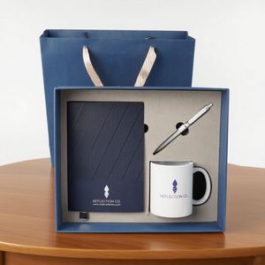 Custom Logo Corporate Souvenir Kit Luxury Handmade Kit <b>Notebook</b> Ceramic Mug Pen Coffee Mug Gift <b>Set</b> Business Gift Box <b>Set</b> - Product Image 2