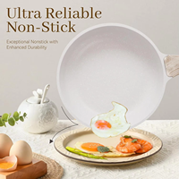 Set Peralatan Masak Dapur Granit Anti Lengket MIXWARES 17/23 Pcs - Set Panci dan Wajan Induksi dengan Wajan, Panci Saus, dan Wajan Telur