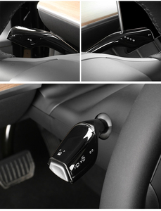 Funda Decorativa para Palanca de Cambios de Coche, Compatible con Tesla Model 3/Y, Diseño de Fibra de Carbono, Accesorios Interiores - Product Image 5