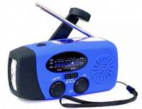 Radio d'urgence à manivelle solaire 3 modes (AM/FM/WB) avec lampe torche LED et chargeur de téléphone, faible MOQ, prête à être expédiée en gros