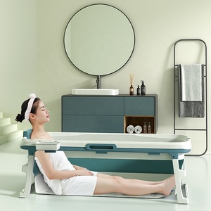 2023 Hot Sale New Design Large 150CM <strong>Portable</strong> Foldable <strong>Bathtub</strong> for Adults Plastic Drop Shipping Folding <strong>Bathtub</strong> - Product Image 3