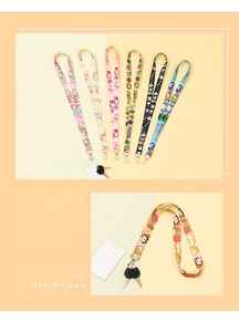 Sports Event Cartoon Animal Woven Plush Material Reusable <b>Lanyard</b> - Product Image 4