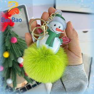 Venta al por mayor <span class=keywords><strong>de</strong></span> fábrica: Llavero <span class=keywords><strong>de</strong></span> peluche navideño, bonito colgante <span class=keywords><strong>de</strong></span> peluche suave, accesorio para bolso, regalo <span class=keywords><strong>de</strong></span> peluches <span class=keywords><strong>de</strong></span> Navidad - Product Image 2